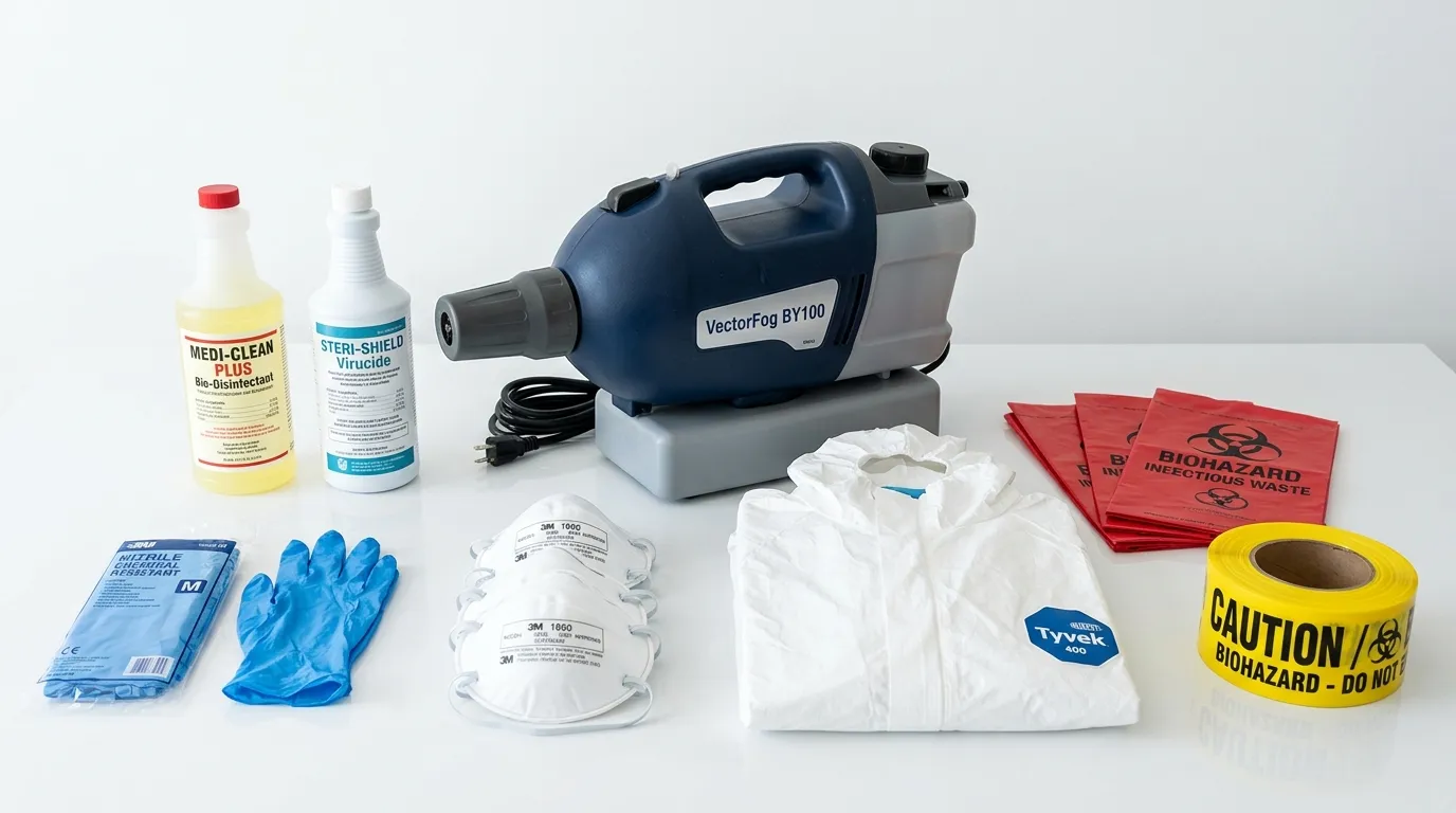 Professional biohazard remediation crew working in Bee Ridge