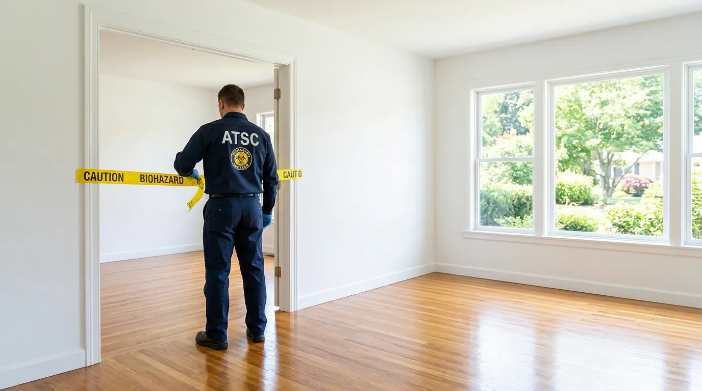 Certified biohazard cleanup crew performing Crime Scene Cleanup in Bee Ridge